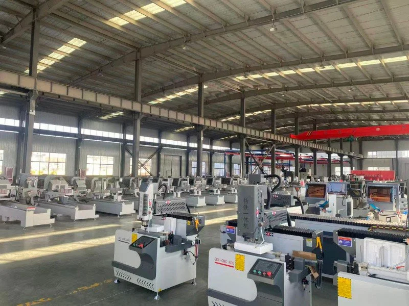 Heads Aluminum Window Corner Crimping Machine