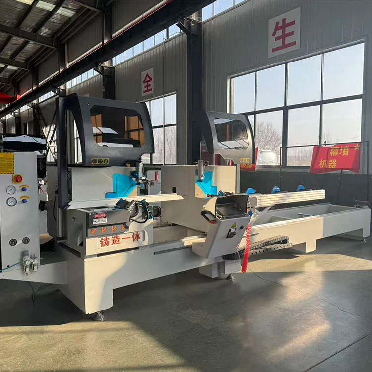 Semi-awtomatikong Double Head Miter Saw Aluminum Profile Cutting Machine